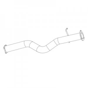 aFe 49-44023 2007.5-2010 GM Duramax 6.6L LMM MACH Force XP 4\" Exhaust Race Pipe Extended Cab/Long Bed Stainless