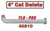 Flo Pro 40810 2007.5-2010 GM Duramax 6.6L LMM 4" CAT Race Pipe Extended Cab-Crew Cab/Short Bed-Long Bed Stainless