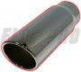 Flo Pro 405012RAC 4" Inlet - 5" Outlet Stainless Steel Rolled Angle Exhaust Tip
