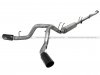 aFe 49-43066-B 2011-2014 Ford Powerstroke 6.7L 4" Downpipe Back Dual Side Exit Exhaust System w/Black Tips Stainless Steel