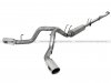 aFe 49-03066-P 2011-2014 Ford Powerstroke 6.7L 4" Downpipe Back Dual Side Exit Exhaust System w/Polished Tips Aluminized