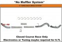 Flo Pro SS1839 2007-2009 Dodge Cummins 6.7L 4" Turbo Back Single System No Muffler No Bungs Stainless
