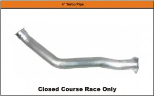 Flo Pro 27111 2007-2012 Dodge Cummins 6.7L 4\" Cat Pipe No Bungs Aluminized